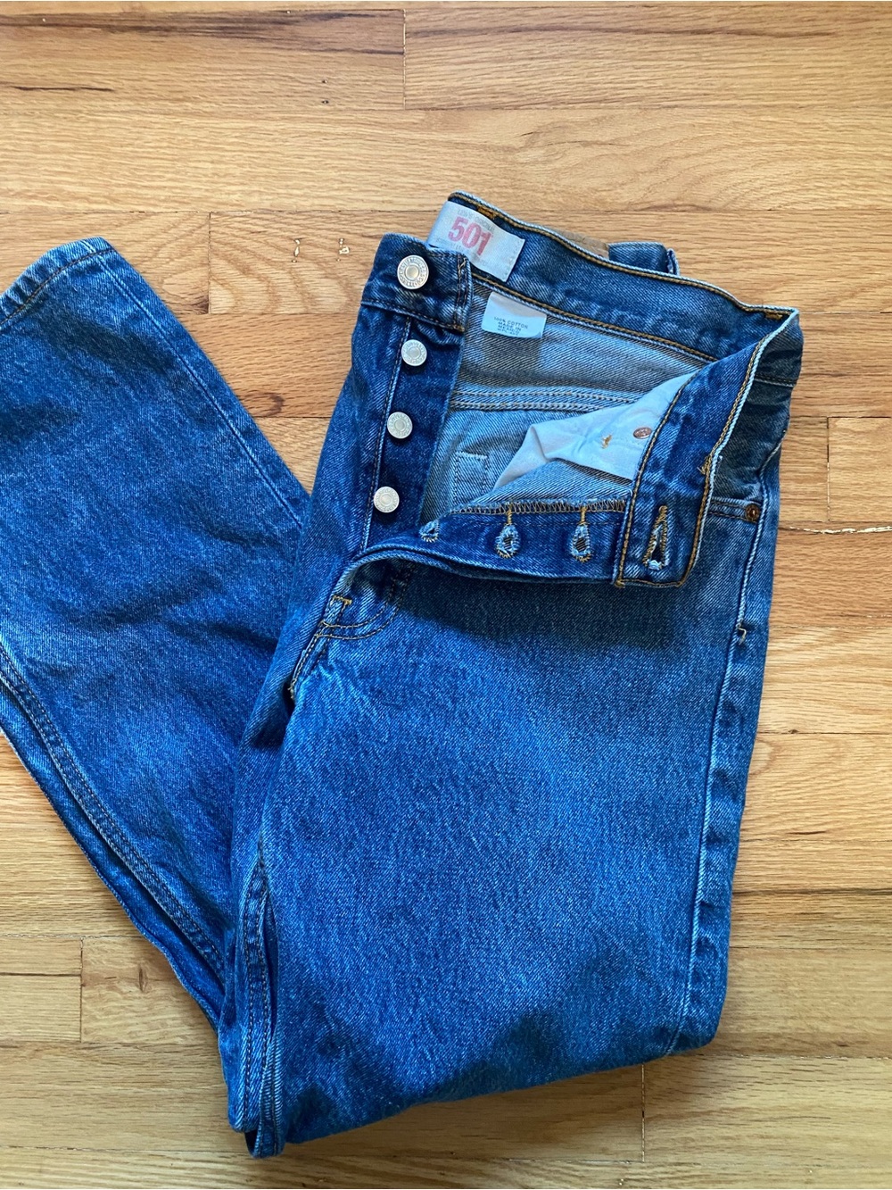 Levi’s 501 Original Fit Jeans Men’s 30x30 (Measures 28x28) 2008 Made in Mexico - Picture 5 of 12